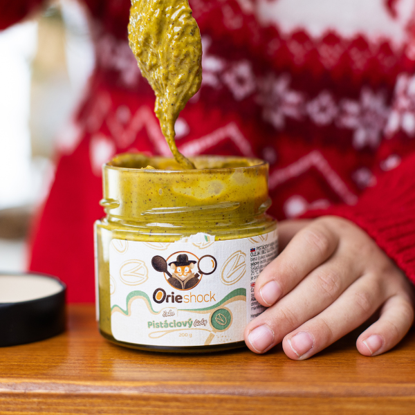 Orieshock Čoko Pistáciový Biely 350g