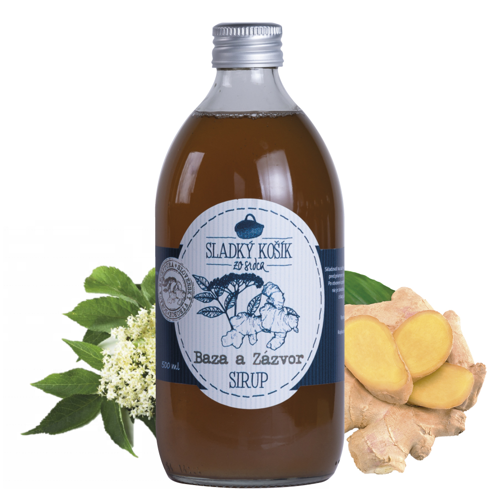 Sirup Baza a Zázvor 500 ml